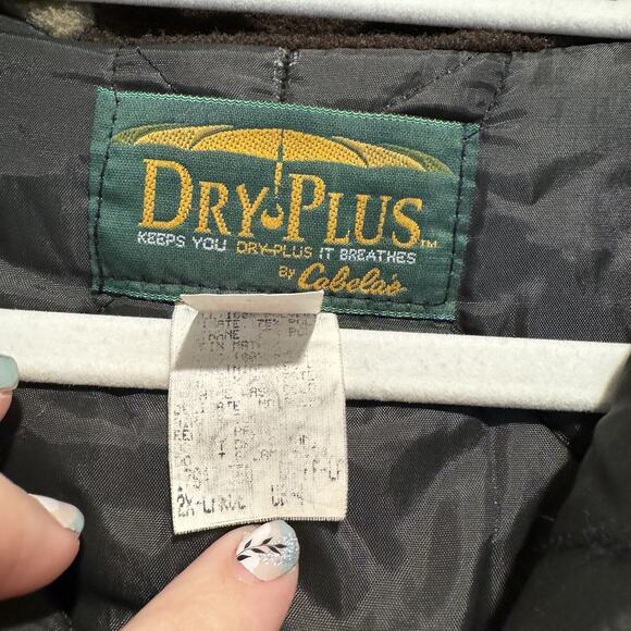 Vintage Cabelas Dry Plus Camo Fleece Coveralls Lined Made In USA Mens 2X - Picture 6 of 9